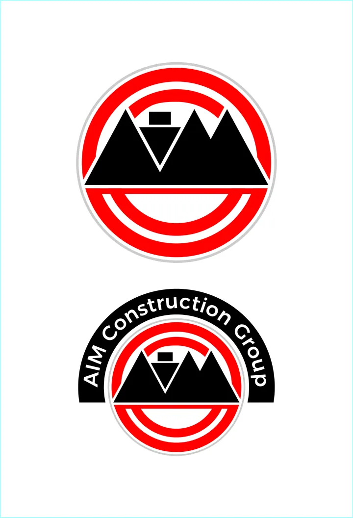 Logo concept for AIM Construction Group