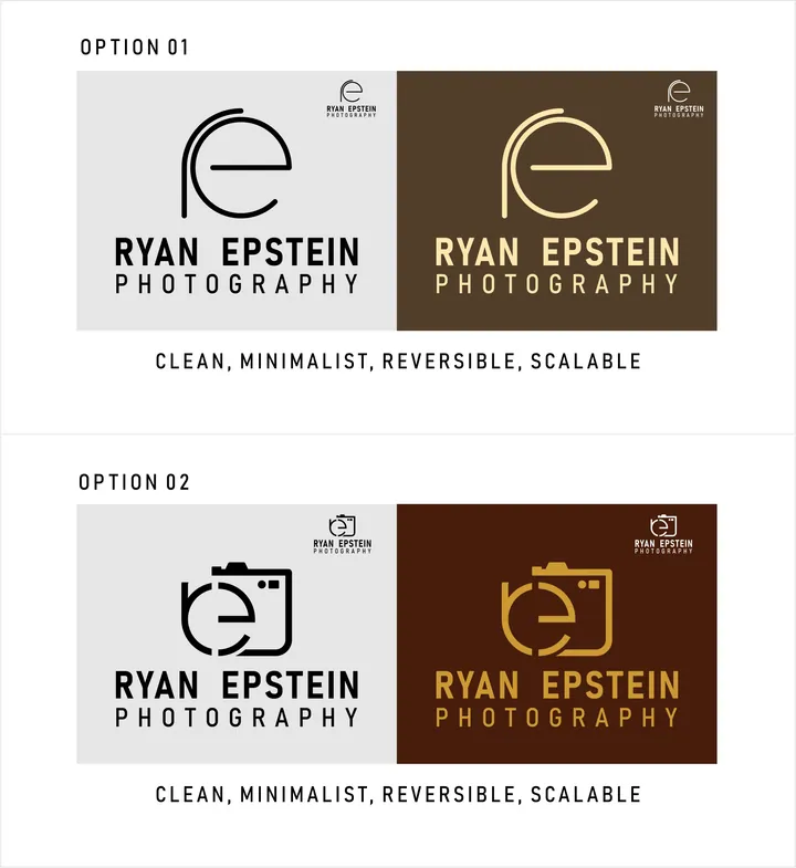Logo concept for Ryan Epstein Photography