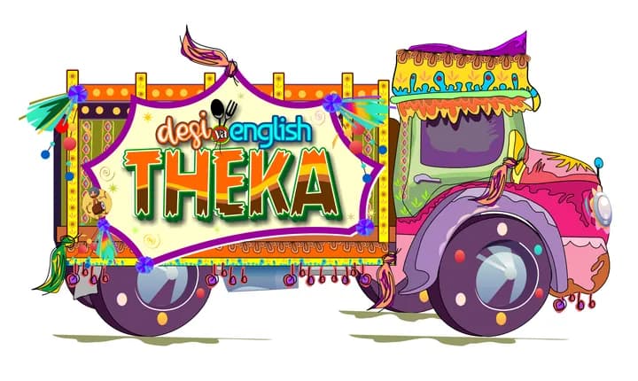 Logo concept for Desi English Theka